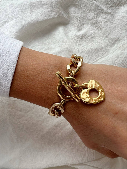 Chunky Heart Bracelet