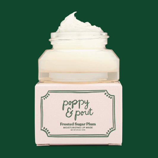 Poppy & Pout Lip Mask - Limited Edition Frosted Sugar Plum