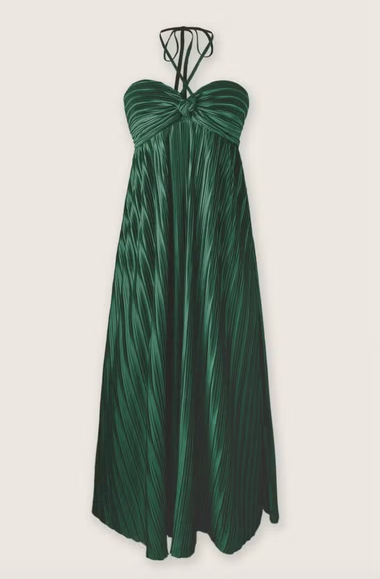 Verdant Halter Dress