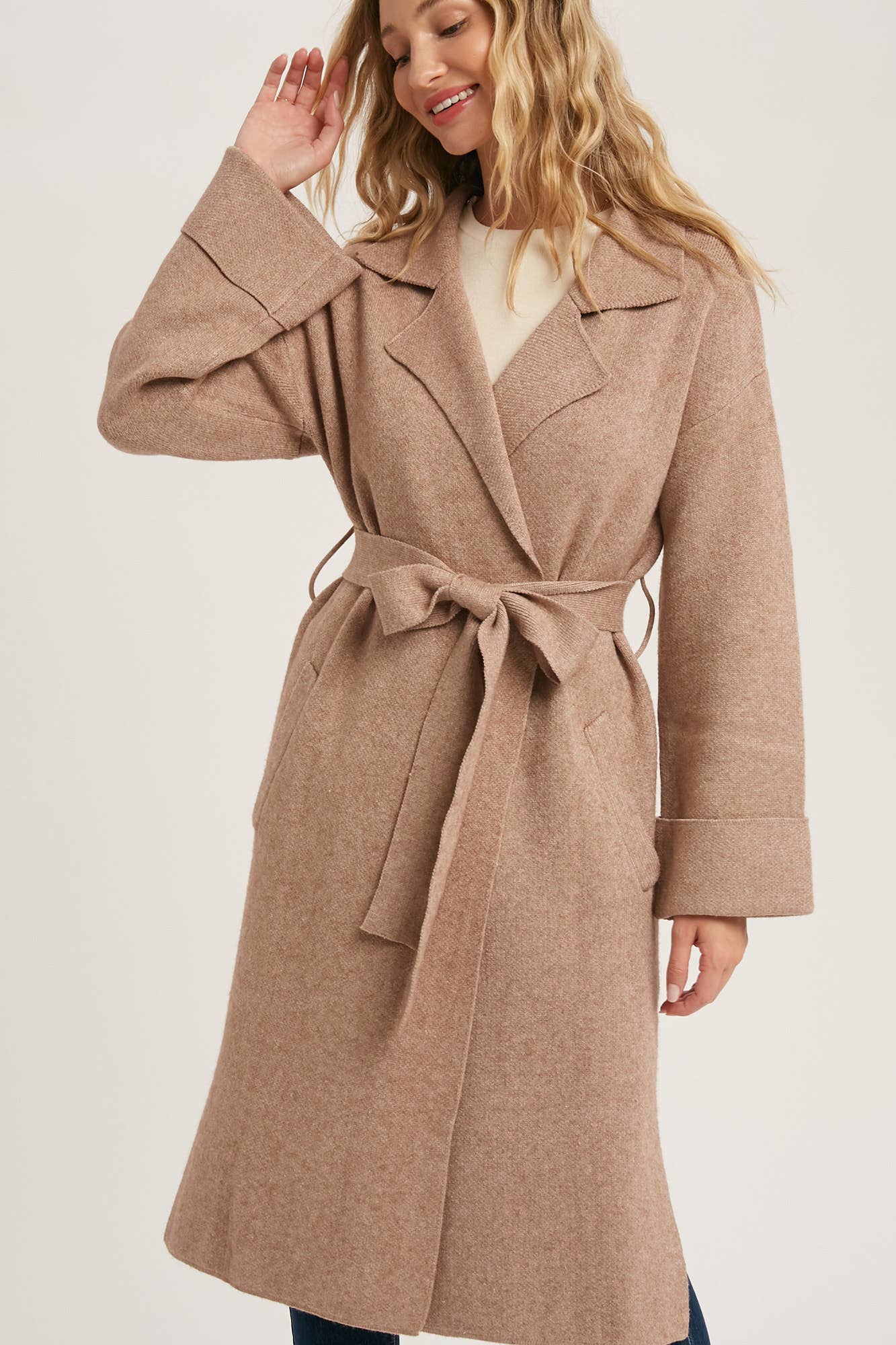 Nancy Knit Trench