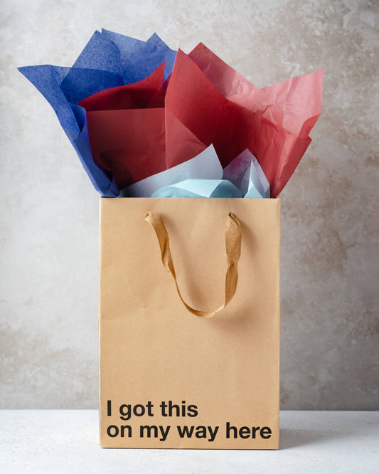 "I Got This On My Way Here" Gift Bag