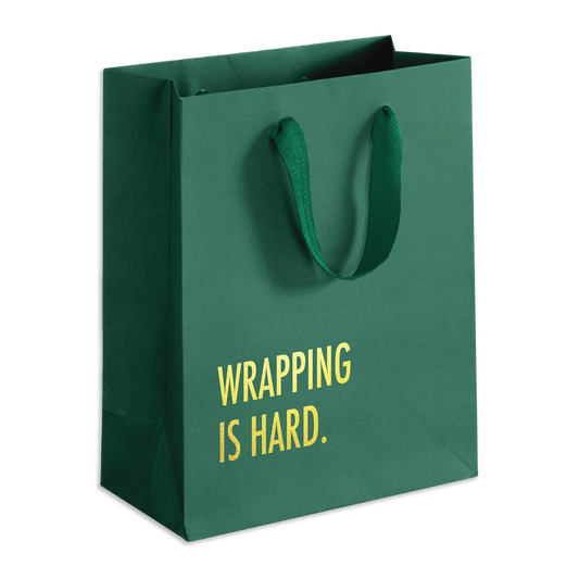 Wrapping is Hard (Green) Gift Bag