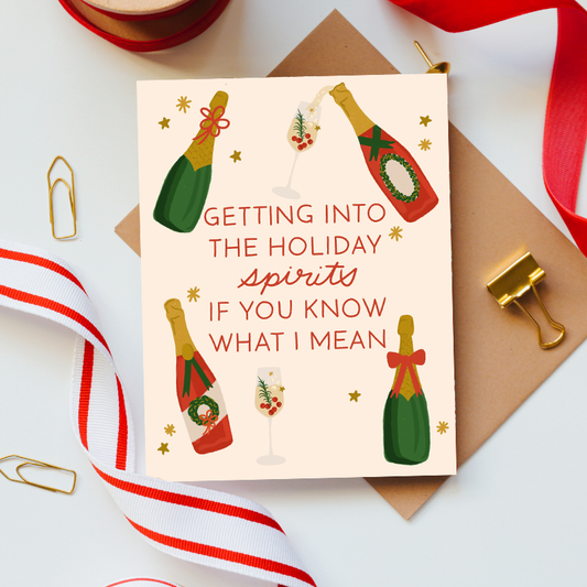 Holiday Spirits Card