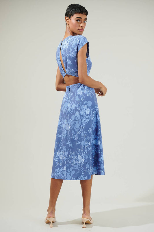 Bloom Cut Out Midi Dress