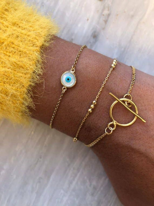 Gold Circle Bracelet