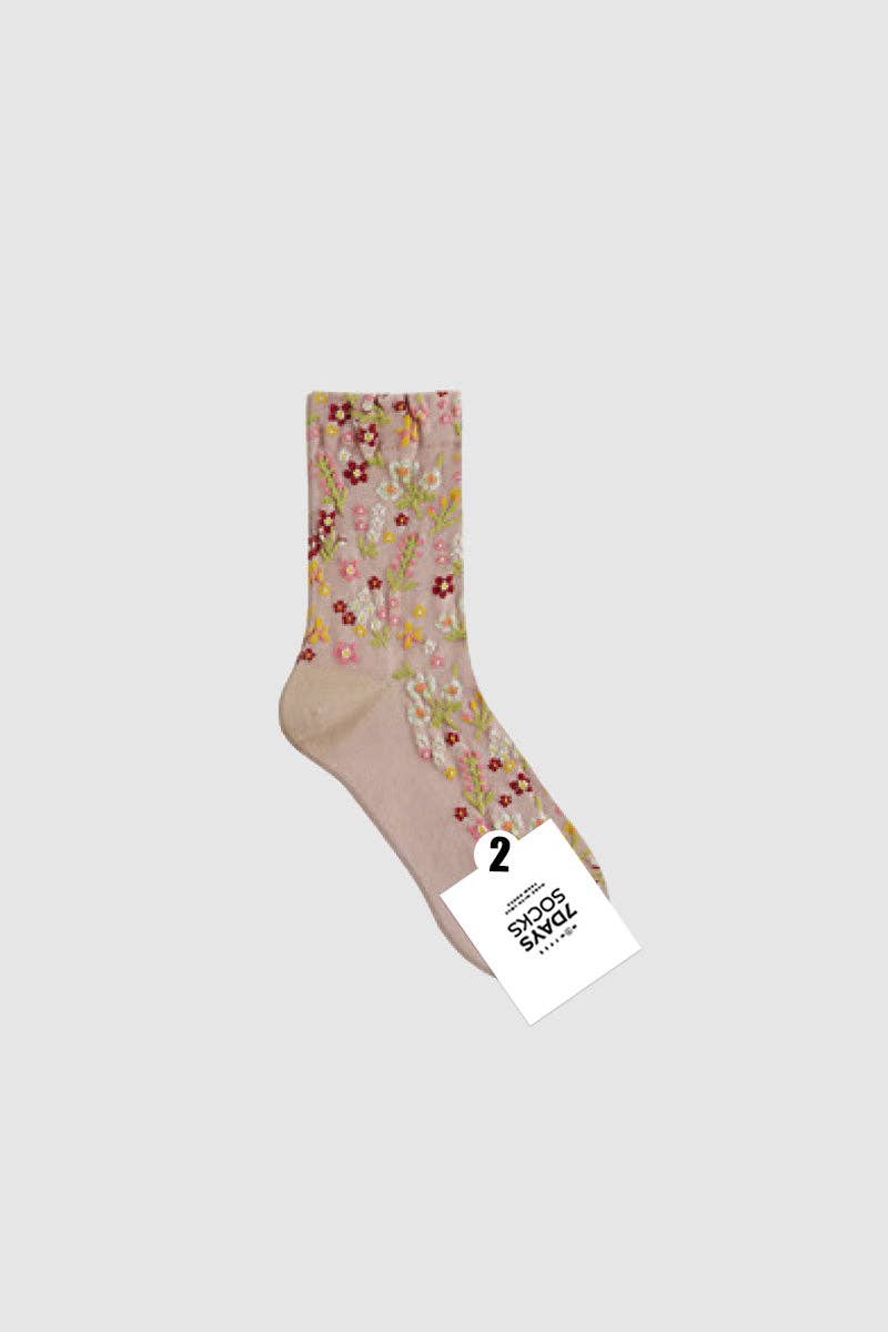 Garden Flower Socks