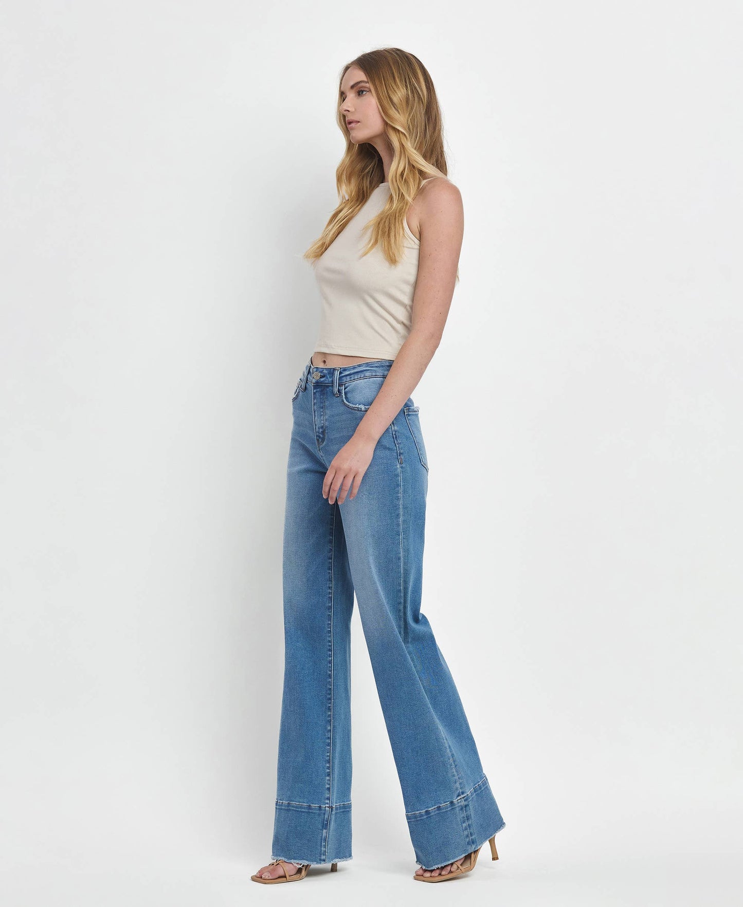 Wide Hem Jeans