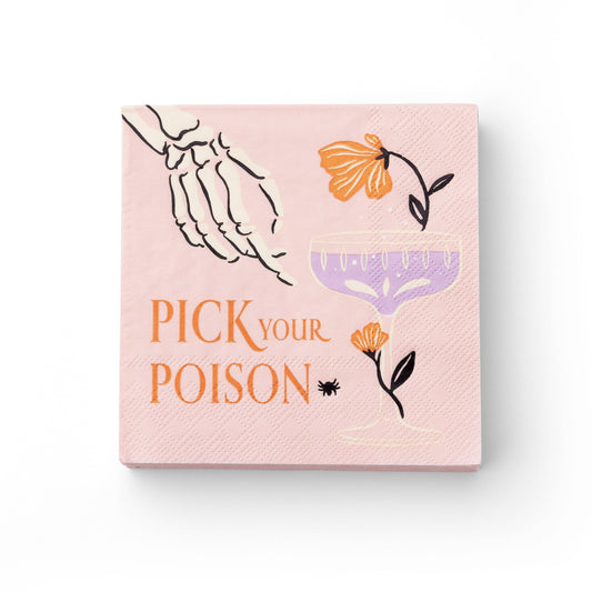 PICK YOUR POISON COCKTAIL NAPKINS