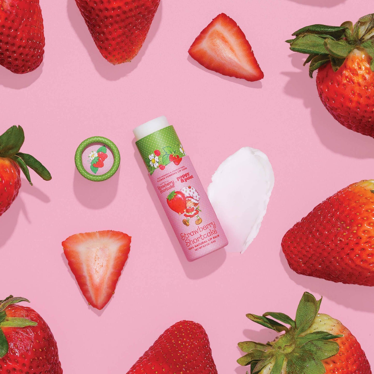 Poppy & Pout Lip Balm - Limited Edition Strawberry Shortcake