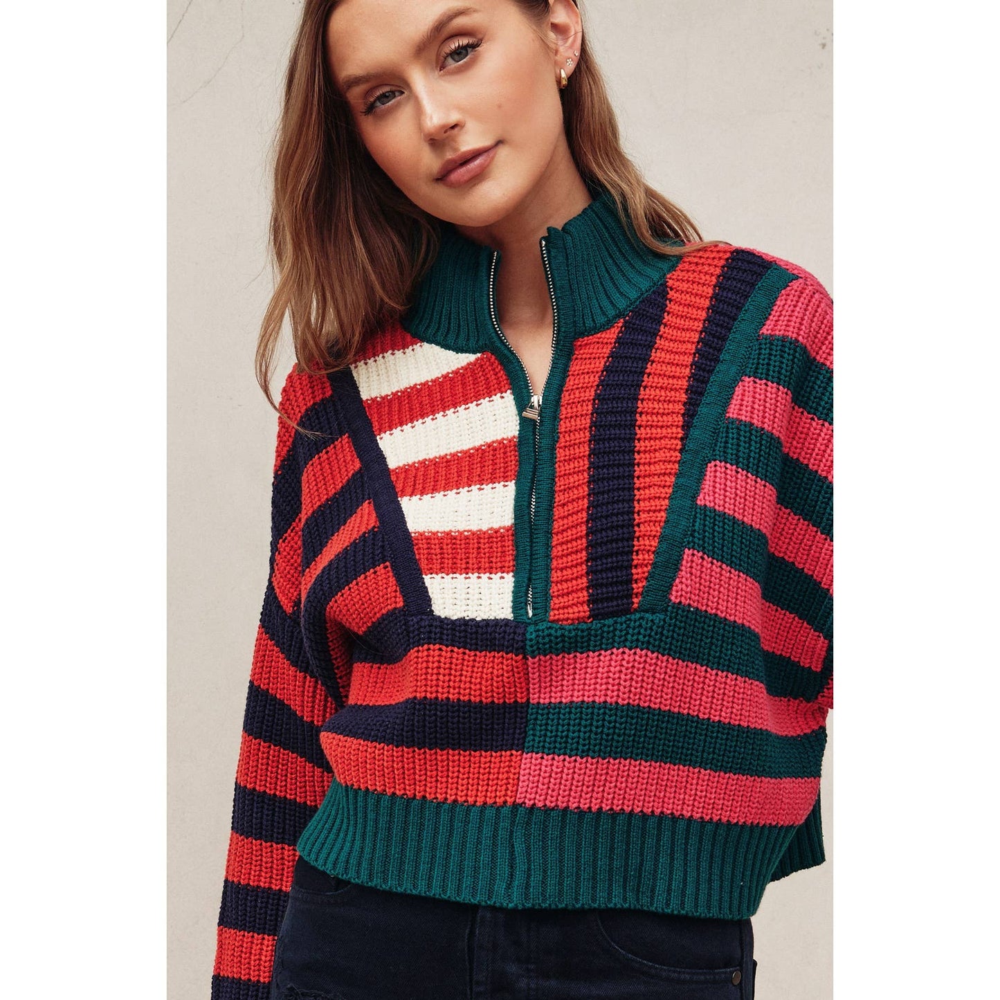 Chandler Half Zip Sweater