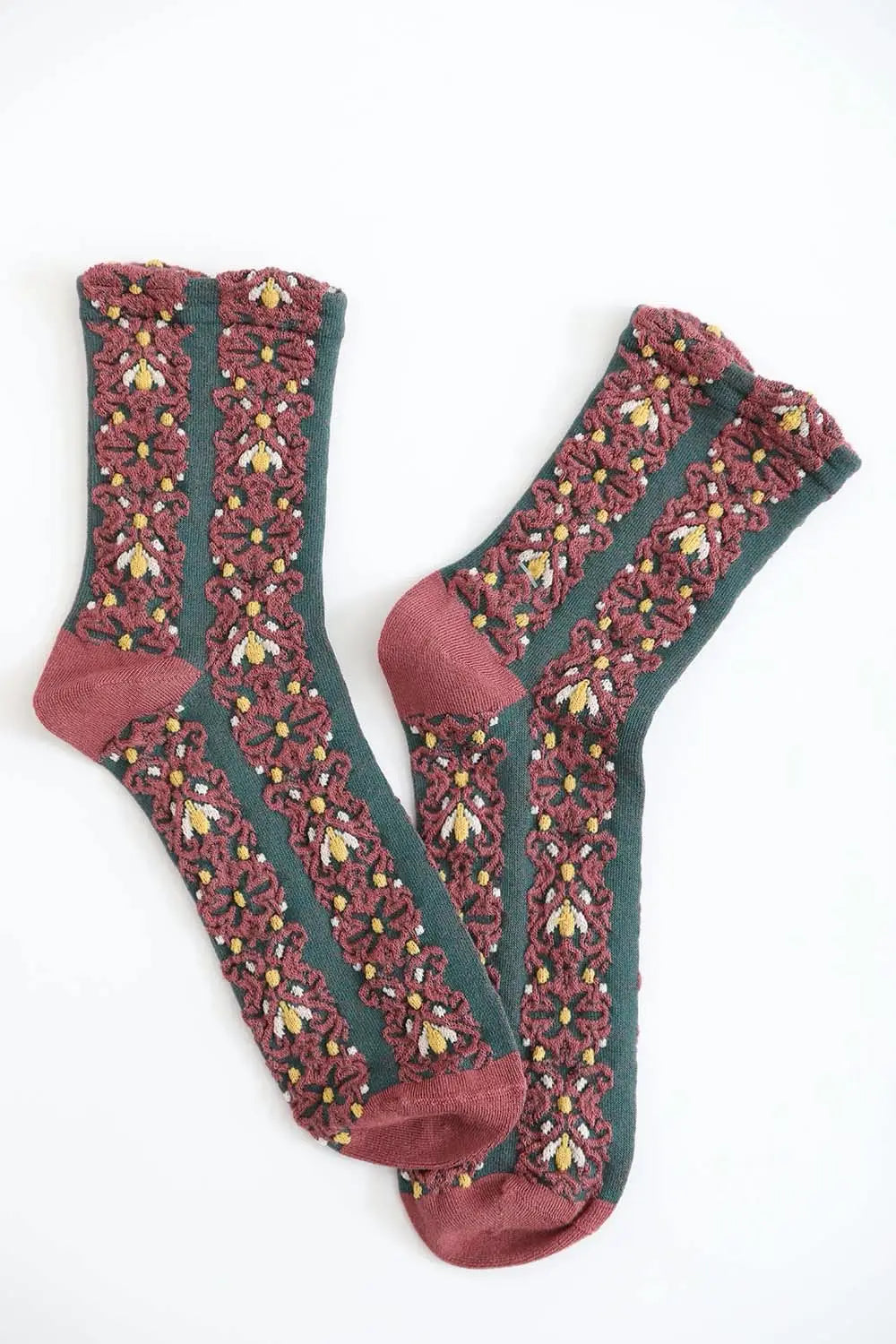 Flossie Flower Pattern Socks